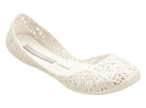 Melissa Campana Zig Zag Branco Cintila 37